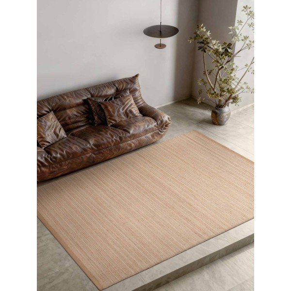 Apverčiamas/rankų darbo natūralios spalvos iš džiuto mišinio kilimas 200x300 cm Birka – Villeroy&Boch-image-2