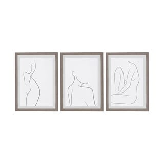 3 sieninių paveikslų rinkinys rėmuose Surdic Kūno studijos, 30 x 40 cm