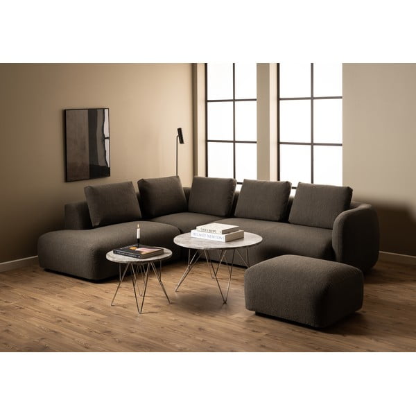 Iš marmuro apvalios formos šoninis stalas ø 55 cm Prunus – Actona-image-4