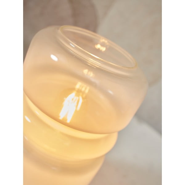 Stalinis šviestuvas baltos spalvos (aukštis 23 cm) su stiklo gaubtu Verona – it's about RoMi-image-2