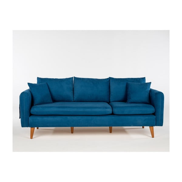 Sofa tamsiai mėlynos spalvos 215 cm Sofia – Balcab Home