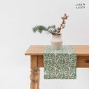 Iš lino stalo takelis 40x200 cm Evergreen Damask – Linen Tales