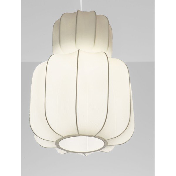 Matinės baltos spalvos iš tekstilės kabantis šviestuvas ø 28 cm Delina – Nova Luce-image-2