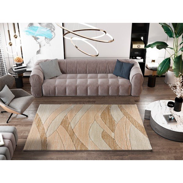 Smėlio spalvos kilimas Universal Serene, 133 x 190 cm-image-1
