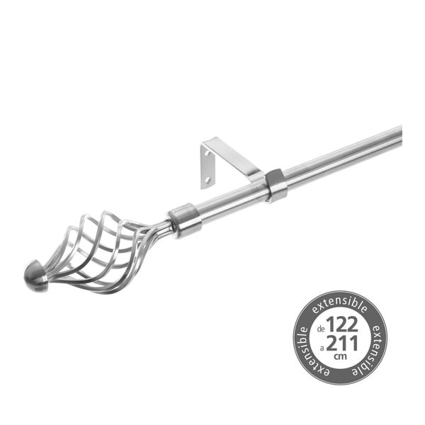 Išplečiamas užuolaidos strypas iš metalo 122 - 211 cm – Casa Selección-image-1