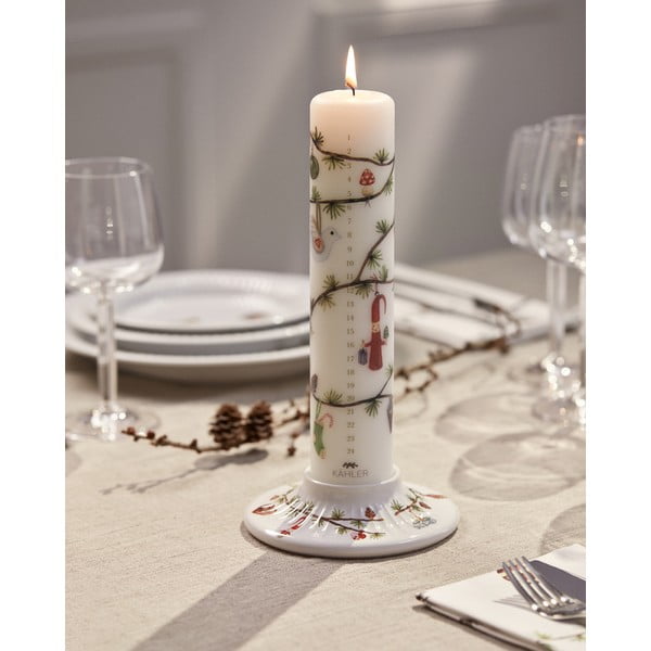 Žvakidė iš porceliano su Kalėdų motyvu Hammershøi Christmas – Kähler Design-image-1