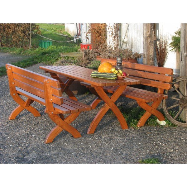 Medinis sodo suolas Strong - Rojaplast-image-2