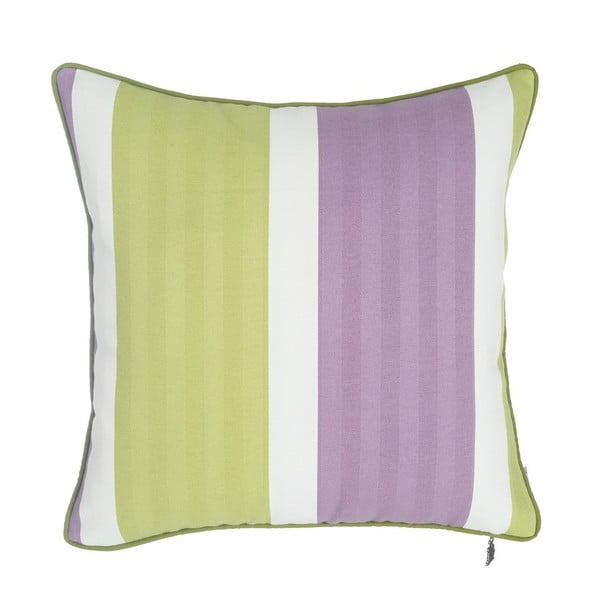Žalia ir violetinė pagalvė Mike & Co. NEW YORK Dryžiai, 43 x 43 cm