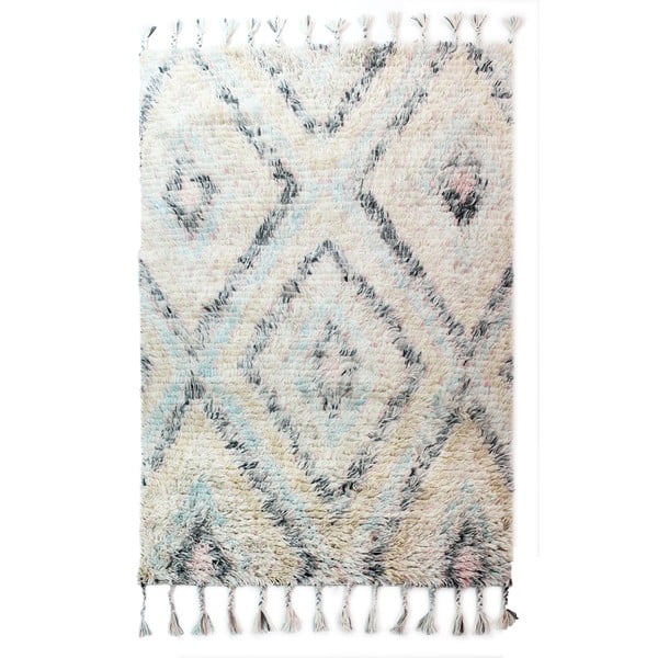Šviesiai smėlio spalvos rankomis austas kilimas "Flair Rugs Navajo", 160 x 230 cm