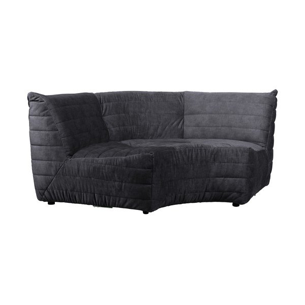 Kampinė sofa iš velveto antracito spalvos (kintama) Bag – WOOOD-image-2