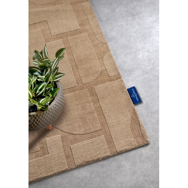 Rankų darbo iš vilnos kilimas smėlio spalvos 80x250 cm Alexis – Villeroy&Boch-image-2