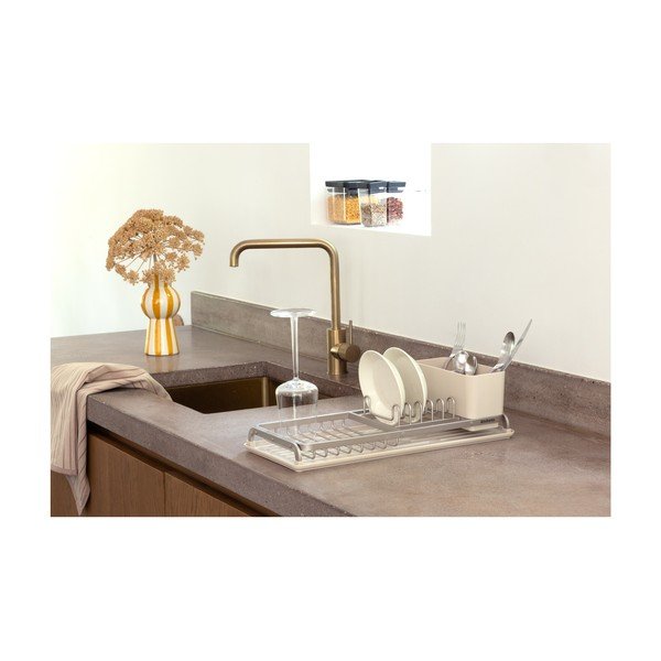 Smėlio spalvos iš metalo kiaurasamtis 46x20 cm – Brabantia-image-1