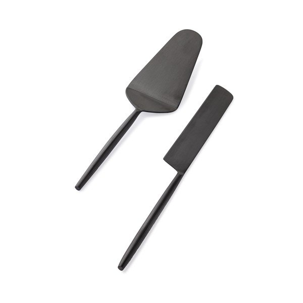 Iš nerūdijančio plieno torto serviravimo rinkinys 2 vnt. Bronte – Bizzotto-image-1