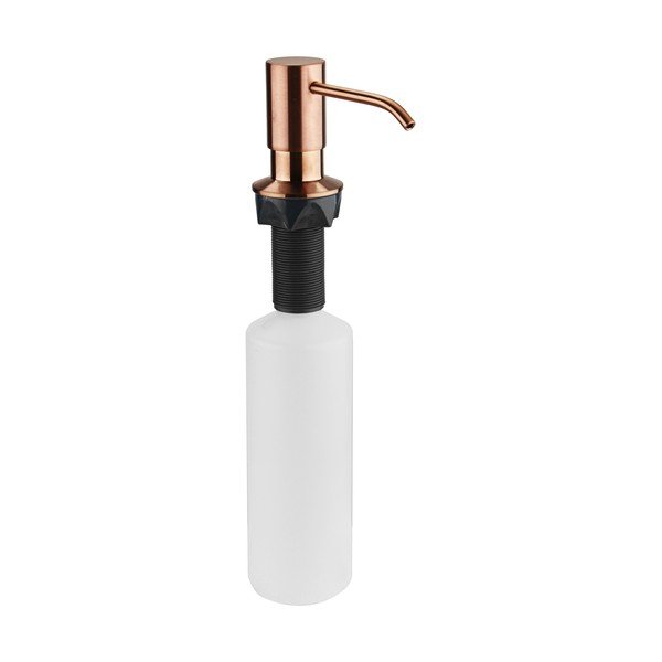 Iš plastiko įleidžiamas muilo dozatorius vario spalvos 350 ml – Sapho