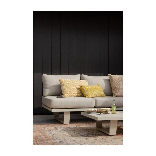 Pilkai smėlinės spalvos iš audinio sodo sofa Bear – WOOOD-image-4