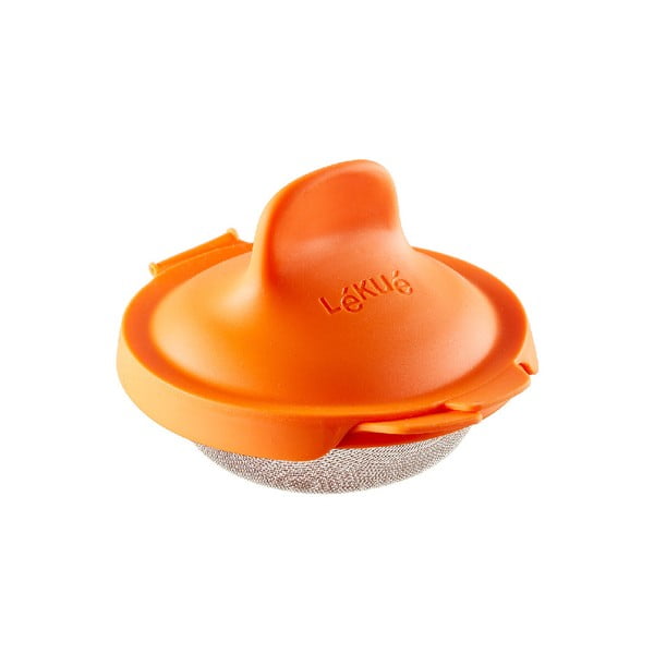 Oranžinė silikoninė forma kiaušiniams virti Lékué Pouched