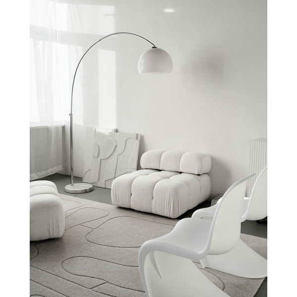 Iš vilnos kilimas šviesiai pilkos spalvos 133x190 cm Morphic – Agnella-image-2