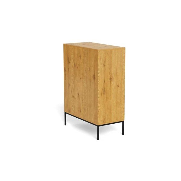 Natūralios spalvos šoninė spintelė iš ąžuolo 80x110x40 cm Palmdale – Actona-image-4