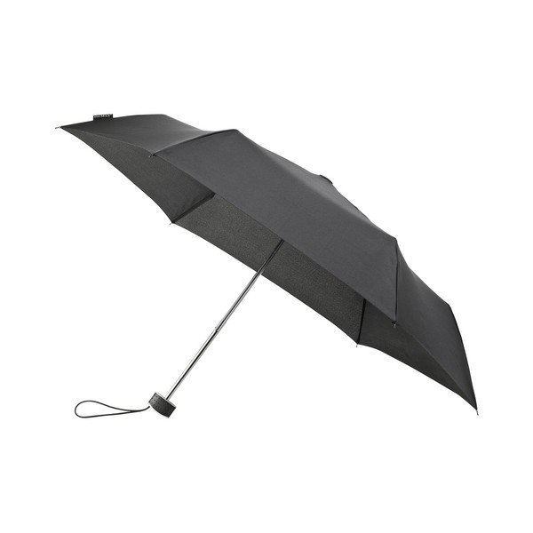 Juodas sulankstomas skėtis "Ambiance Implival", ⌀ 90 cm