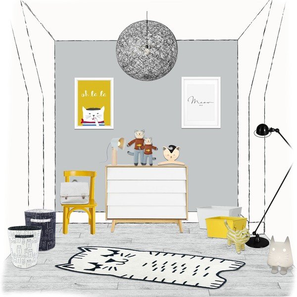 Vaikiškas kilimas Nattiot Charlie, 80 x 150 cm-image-1