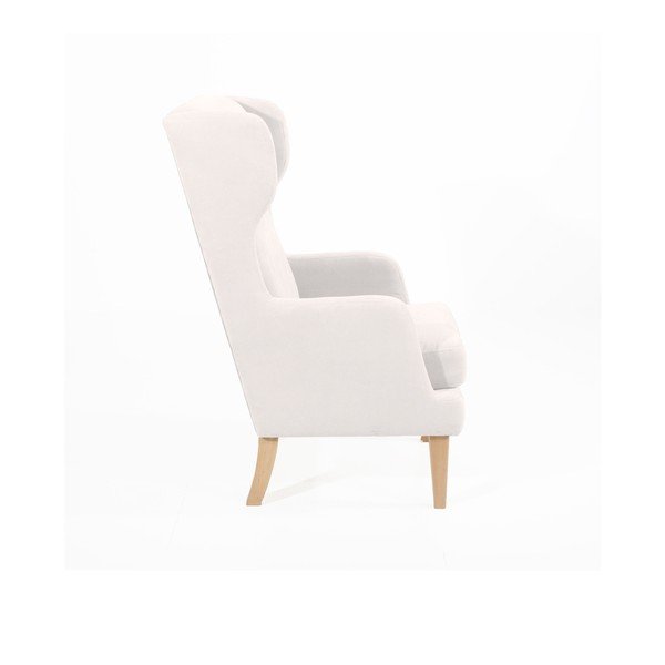 Kreminės spalvos "Max Winzer Bennet Suede" fotelis-image-4
