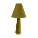 Žalios spalvos stalinis šviestuvas (aukštis 61 cm) su tekstiliniu gaubtu Devia – Light & Living