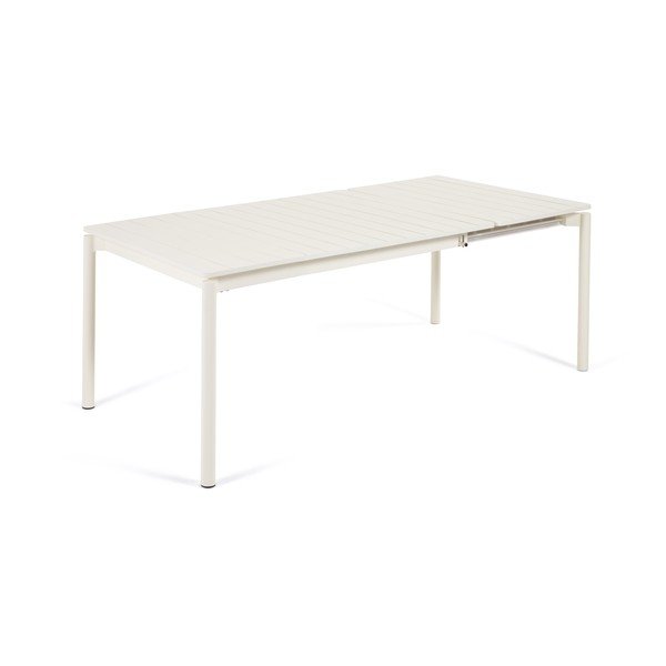 Baltas aliuminio sodo stalas Kave Home Zaltana, 140 x 90 cm-image-2