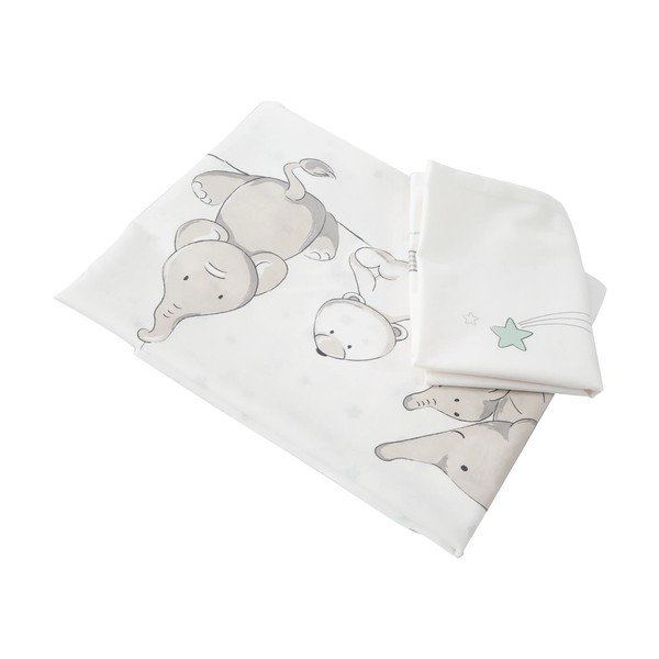 Lopšys pilkos spalvos ant ratukų/su baldakimu 40x90 cm Strenenzauber – Roba-image-4