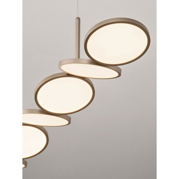 Matinės auksinės spalvos iš aliuminio kabantis šviestuvas LED su pritemdymo funkcija Vea – Nova Luce-image-3
