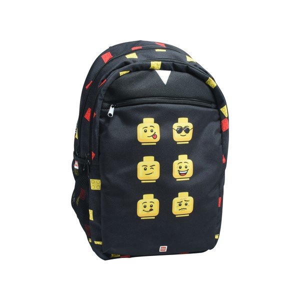 Mėlyna LEGO® Faces pratęsta mokyklinė kuprinė