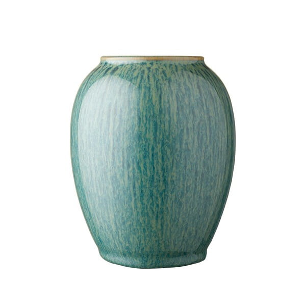 Žalios spalvos molinė vaza Bitz, aukštis 12,5 cm