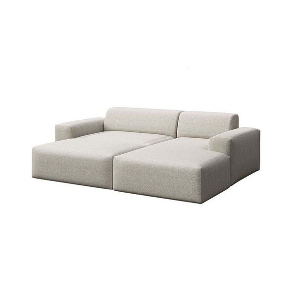 Smėlio spalvos sulankstoma/su sandėliavimo vieta kampinė sofa (su dešiniuoju kampu/su gultu) Villet – Rodier-image-4