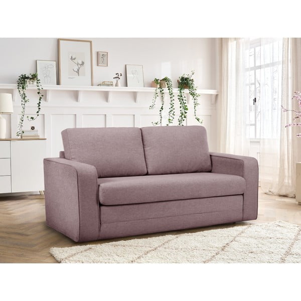 Sulankstoma sofa šviesiai rožinės spalvos 160 cm Come – Bobochic Paris-image-1