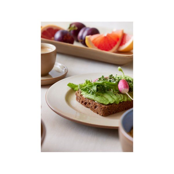 Smėlio spalvos akmens masės desertinė lėkštė ø 22 cm - Bitz-image-2