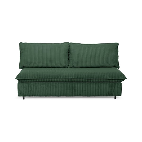 Iš kordinio velveto sulankstoma sofa žalios spalvos 184 cm Isadora – Bobochic Paris