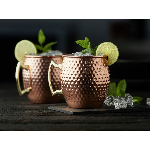 Vario spalvos iš plieno puodeliai 2 vnt. 400 ml Moscow Mule – Lyngby Glas-image-1