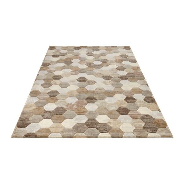 Rudos ir kreminės spalvos kilimas Elle Decoration Arty Manosque, 80 x 150 cm-image-3