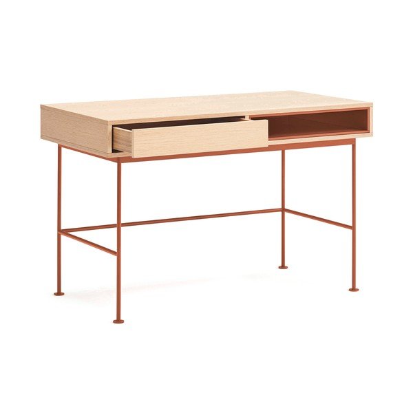 Rašomasis stalas su ąžuolo dekoro stalviršiu 60x120 cm Yoko – Teulat-image-3