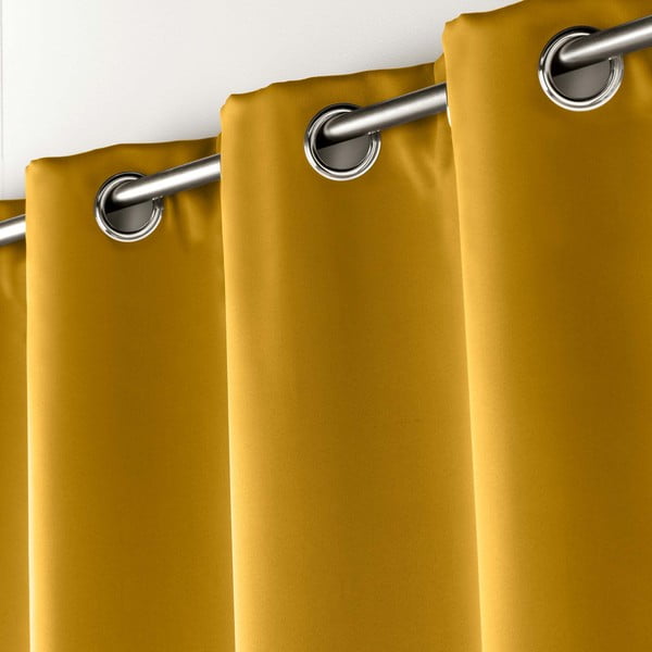 Visiškai užtemdo užuolaida geltonos spalvos 135x240 cm Occult – douceur d'intérieur-image-1