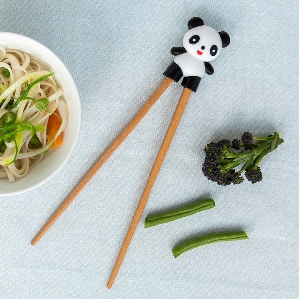 Natūralios spalvos medinės vaikiškos mokomosios lazdelės Panda – Rex London-image-1