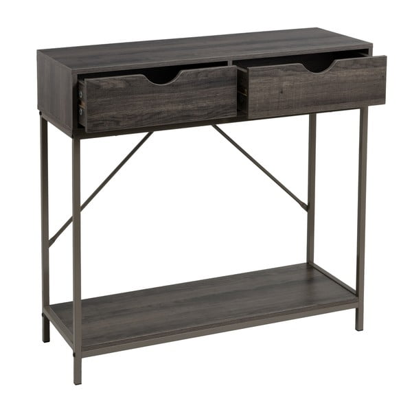 Konsolinis staliukas rudos spalvos 30x80 cm – Casa Selección