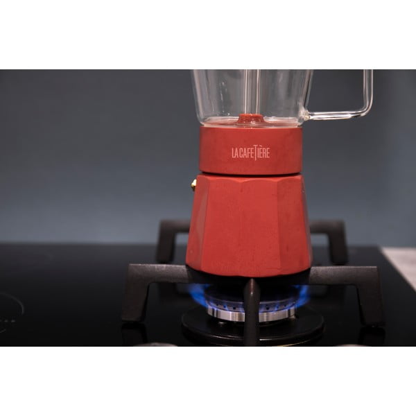 Raudonas nerūdijančio plieno moka arbatinukas 0,29 l La Cafetiere Verona - Kitchen Craft-image-4