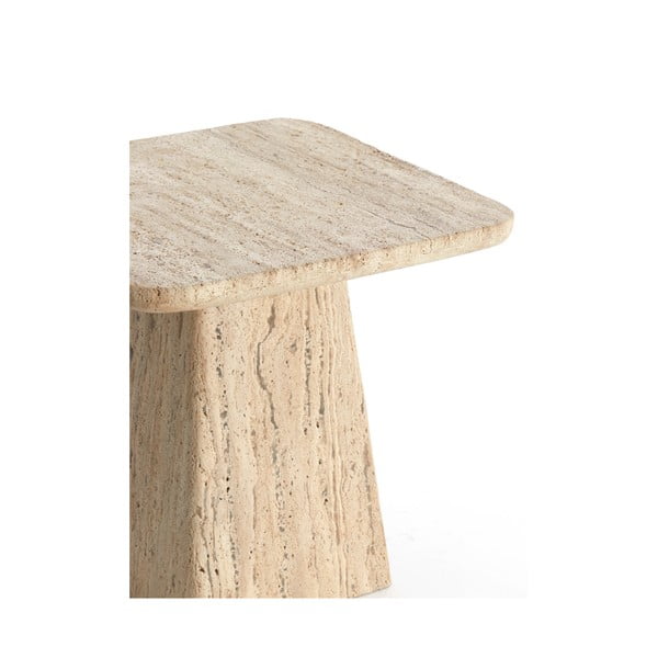 Šoninis stalas su akmens stalviršiu 45x45 cm Kepami – Light & Living-image-4