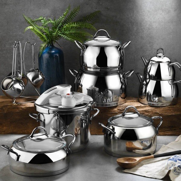 18 "Tony" plieninių virtuvės įrankių rinkinys-image-1