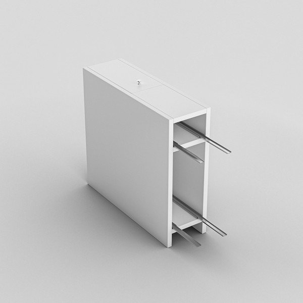 Balta vonios kambario spintelė "Garetto Calencia White-image-4