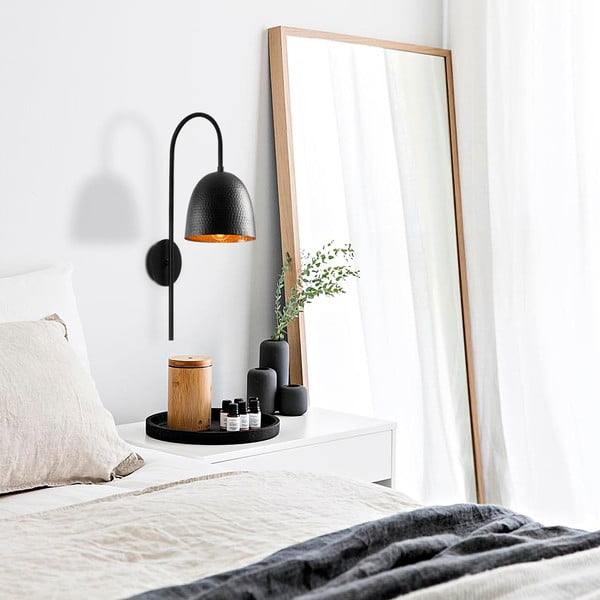 Sieninė lempa juodos spalvos Tattoo – Opviq lights-image-3