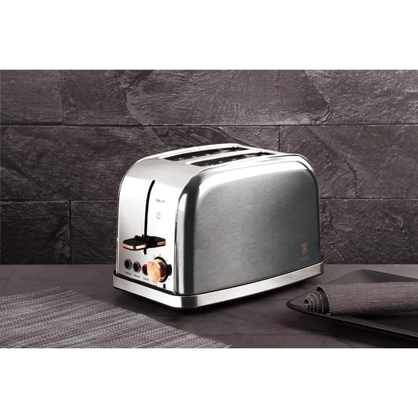 Sidabrinės spalvos skrudintuvas Moonlight Edition - BerlingerHaus-image-1