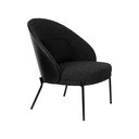 Juodos spalvos iš boucle krėslas Rodin – Dutchbone