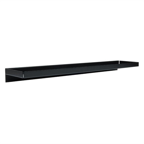 Juodos spalvos iš metalo sieninė lentyna 80 cm Bakku – OYOY Living Design