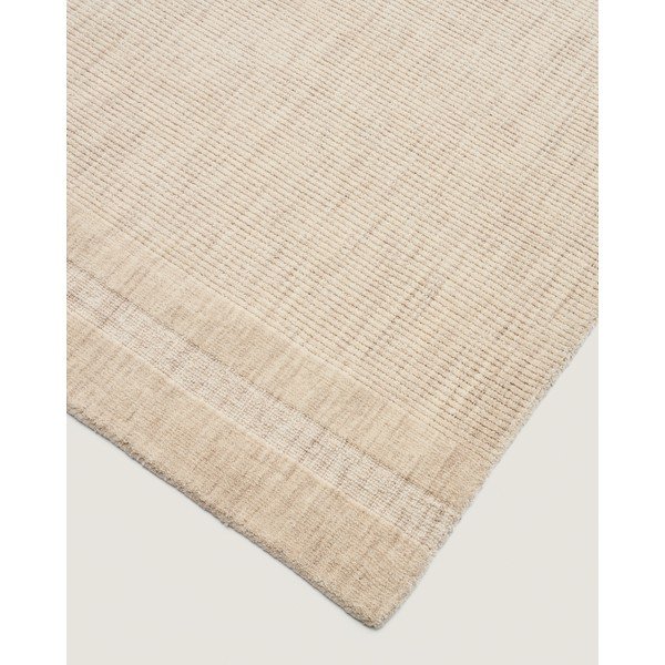 Rankų darbo kreminės spalvos iš vilnos kilimas 200x300 cm Dalena – Kave Home-image-3